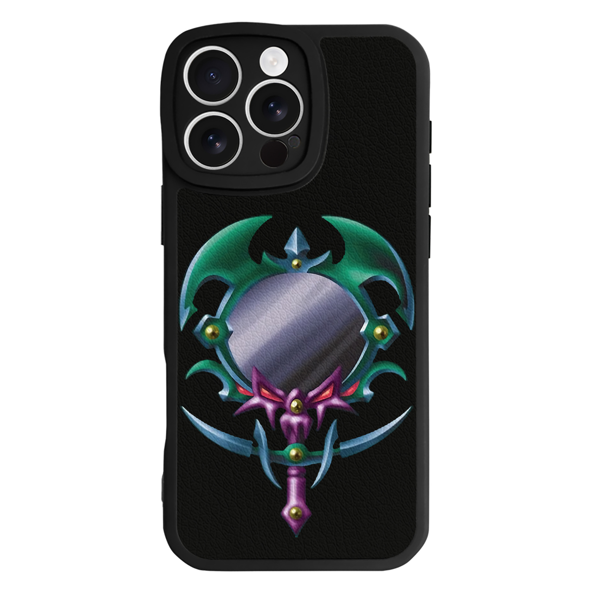 （画像用） 遊☆戯☆王 Yu-Gi-Oh! 【iPhone 16シリーズ対応】シリコンスマホケース（レザー調） 材質：シリコン